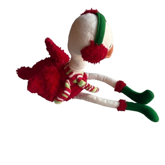 Pier 1 Imports Plush Stuffed Animal Christmas Holiday Ostrich Bird 19” Shelf Sit - Picture 3 of 10